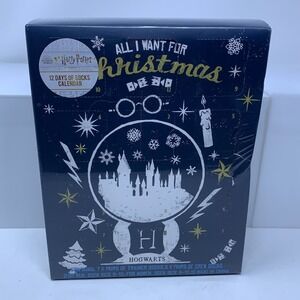 Paladone Harry Potter 12 Days of Socks Advent Calendar Mens Sock Size 9-10 NWB